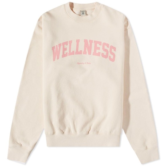 Sporty and Rich Pink Wellness Ivy Sweatshirts size M - Picture 1 of 6